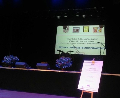 Gala Finałowa XIV Edycji Og&oacute;lnopolskiego Konkursu Plastycznego Sztuka Os&oacute;b Niepełnosprawnych " Gdy w sercu kwitnie muzyka"